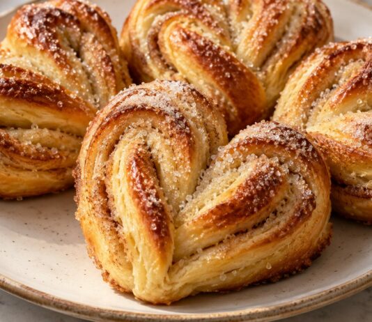 Сахарные плюшки как у бабушки: мягкая серединка, хрустящая корочка — и целый противень сердечек к чаю