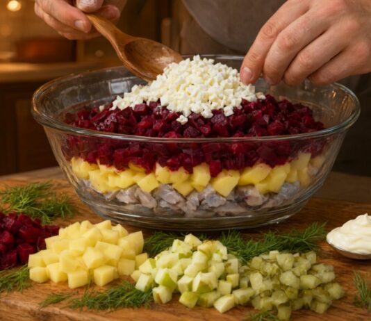 Салат «Россолье» со свеклой и яйцами: скандинавский вкус на вашем столе