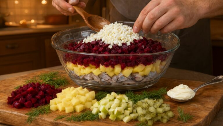 Салат «Россолье» со свеклой и яйцами: скандинавский вкус на вашем столе